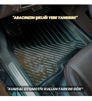 Tüm Araçlara Uyumlu TitanX 3D Unıversal Oto Paspas (Siyah)