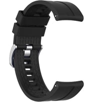 Samsung Galaxy Watch 5 44mm Kordon, Silicone RapidBands Siyah