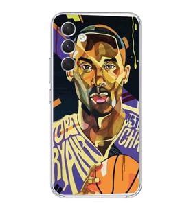 Samsung Galaxy S24 FE Uyumlu Kobe Bryant Tasarımlı Şeffaf Telefon Kılıfı