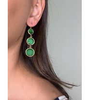 Kadir Jewellery 22 Ayar Altın Kaplama Vintage Küpe -El İşçiliği Ve Hipoalerjenik Küpe