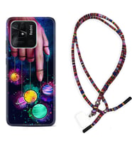 Xiaomi Redmi Note 7 8 9 Pro 10 2022 10 Pro 10S Kılıf Boyun Asklı Rasta Silikon Finger planet 1740
