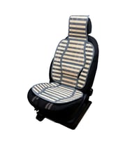 Oto Hasır Bambu Minder Ön Gri İkili Takım Bel Destekli Terletmez WF-1021-1-GR