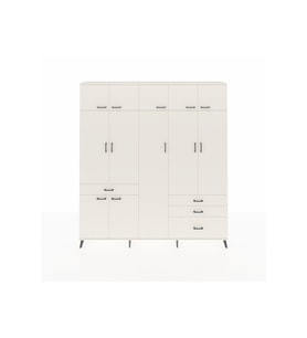 Arges Gardrop 11 Raflı 4 Çekmeceli 2 Askılı 220x30x243 Aytaşı-Aytaşı