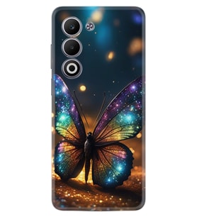 Oppo A5 Kılıf Boutique Baskılı Resimli Rengarenk Kelebek Pcode -097