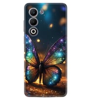 Oppo A5 Kılıf Boutique Baskılı Resimli Rengarenk Kelebek Pcode -097