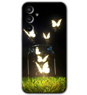 Galaxy S23 FE Kılıf HD Desen Baskılı Arka Kapak - Işıklı Kelebekler