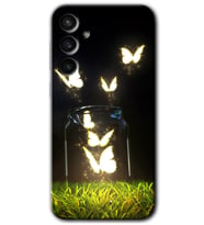 Galaxy S23 FE Kılıf HD Desen Baskılı Arka Kapak - Işıklı Kelebekler