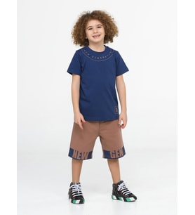 New Gen Kahve Şort + T-shirt Takım