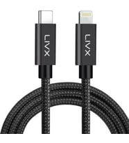 Lexroo Horizontal 20W Type C to Lightning iPhone iPad Hızlı Şarj ve Data Kablosu Space Gray BRT
