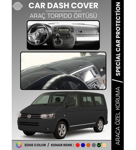 VOLKSWAGEN TRANSPORTER T5 (2003-2016) Torpido Örtüsü Ön Göğüs Koruma Torpido Koruma Tam Uyum
