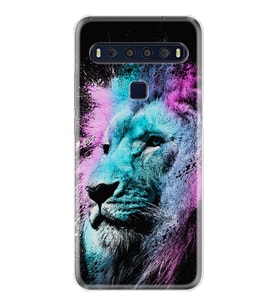 TCL 10L 10 Plus 10SE 20E 20SE 30SE L7 Kılıf Desemli Silikon Pink Blue Leon 1603