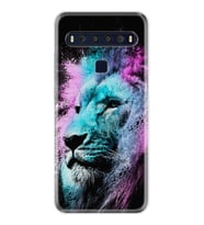 TCL 10L 10 Plus 10SE 20E 20SE 30SE L7 Kılıf Desemli Silikon Pink Blue Leon 1603