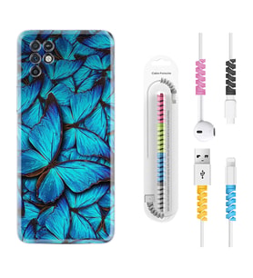 INFINIX Note 11 Pro Note 10 Hot 9 Play Kılıf Kablo Koruma Spiral Silikon Owl 1351
