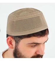 Lüks Nisa Kalıp Takke Bej