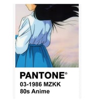Pantone 80'ler Anime (2) Tablo Ahşap Poster Dekoratif