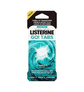Listerine Go! Tabs Clean Mint Çiğneme Tableti 4'lü