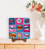 BK Gift Pop Art Tasarımlı Ahşap Standlı Puzzle Çerçeve-26