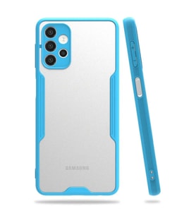 Samsung Galaxy A72 Kılıf Platin Silikon - Mavi