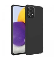 Samsung Galaxy A72 İnce Mat Silikon Kılıf Siyah