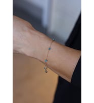 14 Ayar Altın Nazarlık Dizisi Bileklik 