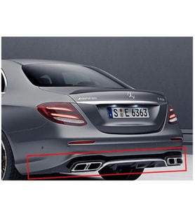 Mercedes E Serisi W213 E63 Difüzör Gri (4 Kapı) 2016-2020 arası uyumlu