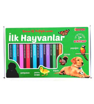 DIY-TOY  Benim İlk Kütüphanem-İlk HAYVANLAR 8 KİTAP