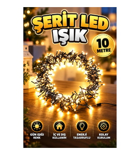 10 Metre Gün Işığı Şerit LED Perde Işığı