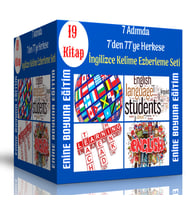 7 Adımda İngilizce Kelime Ezberleme Kitap Seti (19 Fasikül Renkli Kitap)