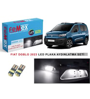 Fiat Doblo D5 2023 Sonrası LED Plaka Aydınlatma Ampul Seti FEMEX Parlak Beyaz