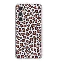 Samsung Galaxy A05S Uyumlu Leopar Desenli Şeffaf Telefon Kılıfı