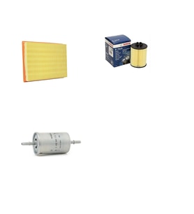 Bosch Filtre Bakım Seti Opel Corsa C 1.0 Benzin 2000-2009 Hava + Yağ f. + Yakıt Filtre Bosch