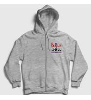 Presmono Unisex Gri Walk V2 The Beatles Fermuarlı Kapüşonlu Sweatshirt 294418tt