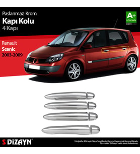Renault Scenic 2 Krom Kapı Kolu 4 Kapı 2003-2009
