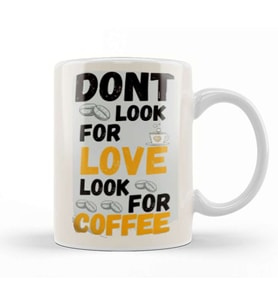 Funny Coffee Drinks Lover Gift Quote   Vintage Retro Rainbow Style Kupa Bardak Porselen