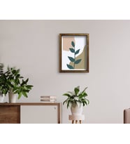 BK Home Doğal Masif Ahşap Çerçeveli Tablo 45x65cm-15
