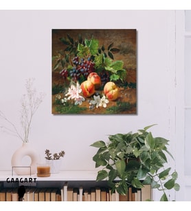 Kare Kanvas Tablo Ünlü Eserler Henri Rousseau Meyveler