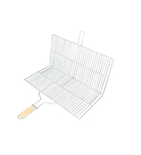 Büyük Boy Mangal Izgarası - 50x30 cm - Ahşap Saplı