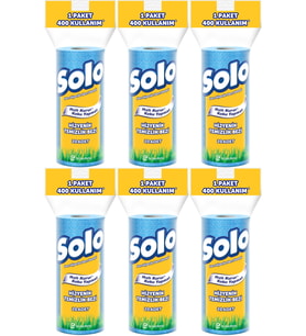 Solo Hijyenik Temizlik Bezi (İç adet 20 Li) (Kokusuz ve Hızla Kuruyan) (6 Lı Set)