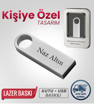 Kişiye Özel 32 GB Usb Bellek Hediyelik Usb Flash Bellek Şık + Metal Kutulu