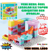 Creative Blok 65 Parça - Slide Blocks 65 Parça - Lego Oyuncakları - Yaratıcı Top Oyunu - Creative Le