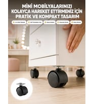 Northcity 4 cm Kilitsiz Mobilya Ayağı - Pratik Taşınabilirlik ve Dayanıklılık İçin