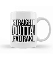 Straight Outta Faliraki Kupa Bardak Porselen