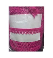 Çamaşır Lastiği Dantelli 1 Cm 1 Metre Fuşya
