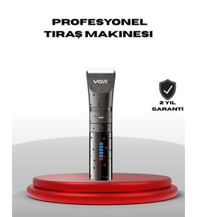 Şarjlı Tıraş Makinesi - Dijital Ekranlı, IPX7 Su Geçirmez, Titanyum Bıçaklı