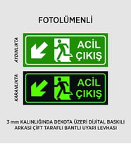 ACİL SOL ALT FOTOLÜMENLİ 30X12 CM