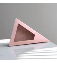 Hediye Kutusu ( 10 Adet ) Romantik Üçgen Box Pudra ( 24x31x8 Cm ) (Pudra Pembe)