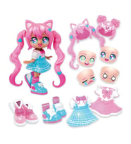 Animakii Bebek ve Aksesuar Seti - School Girl ve Magical Girl