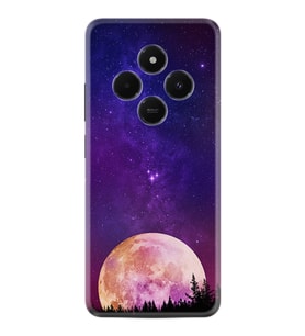 Xiaomi 14C Kılıf Boutique Baskılı Resimli Mor Ay Pcode -025