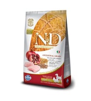 ND Düşük Tahıllı Light Tavuklu Narlı Mini Irk Köpek Maması 2,5 Kg