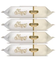 Sleepy Islak Havlu Mendil 90 Yaprak (4 Lü Set) Beyaz Sabun Kokulu Plastik Kapaklı (360 Yaprak)